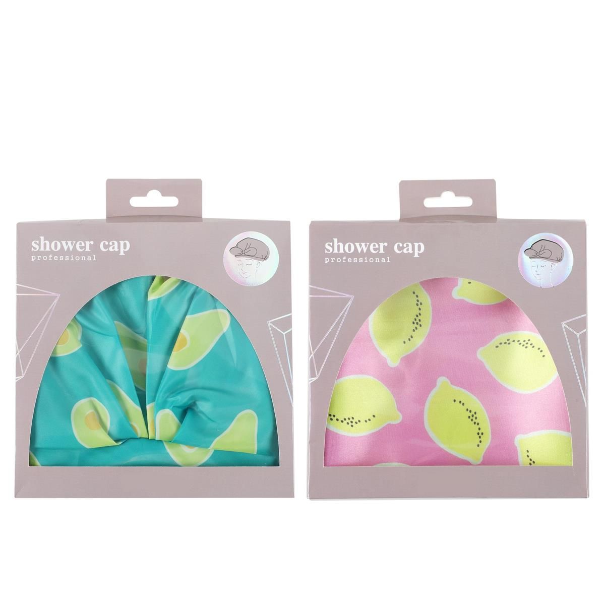 BONNET DE DOUCHE 2 ASST MOTIF SALADE DE FRUIT (E5-5)