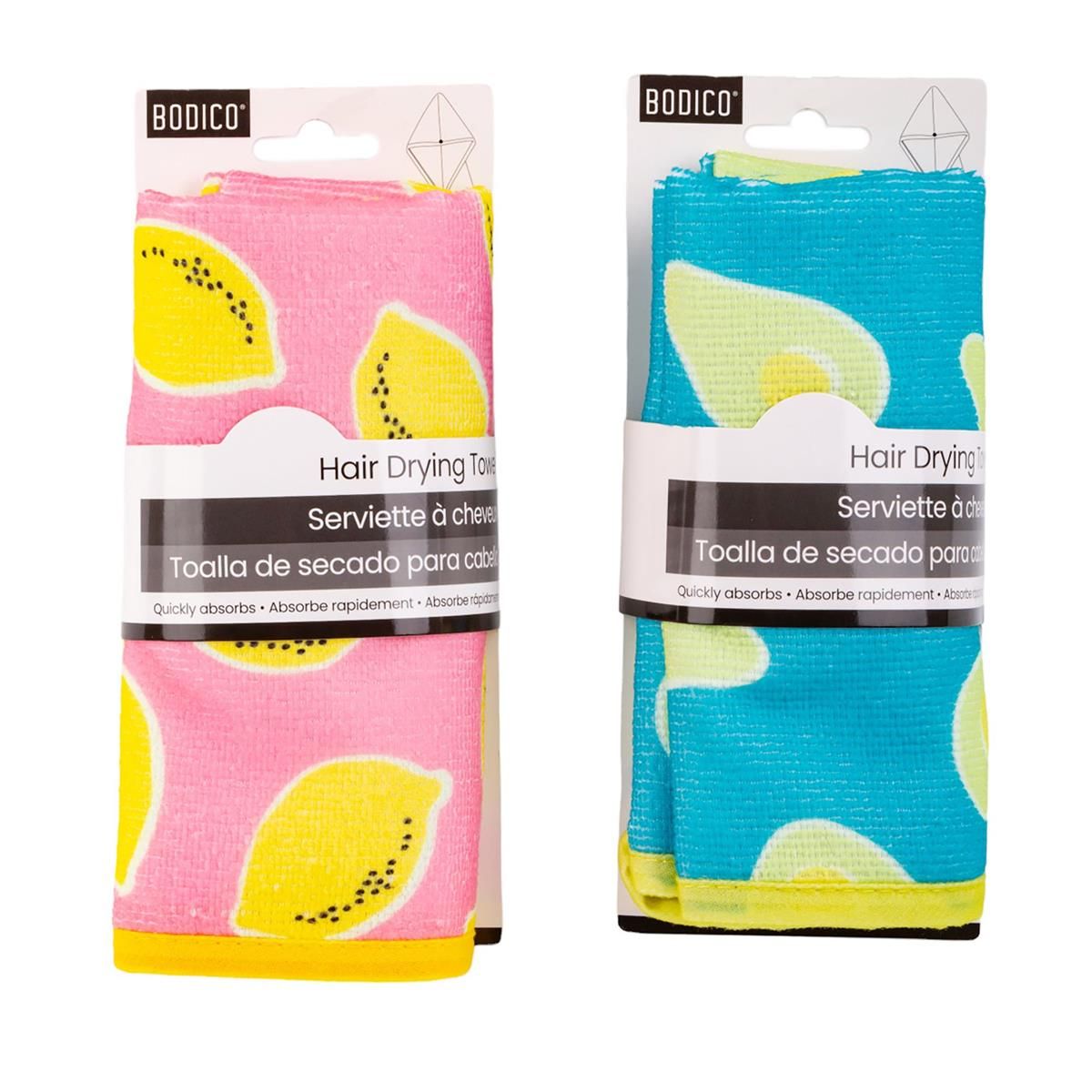 SERVIETTE A CHEVEUX MOTIF FRUITS(E8-5)