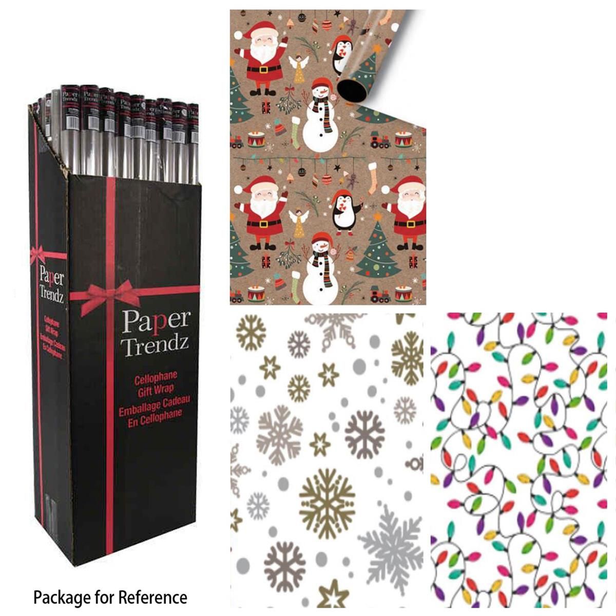 PAPIER D'EMBALLAGE ROULEAU 30X240 - PRÉSENTOIR DE 48MCX (XM)