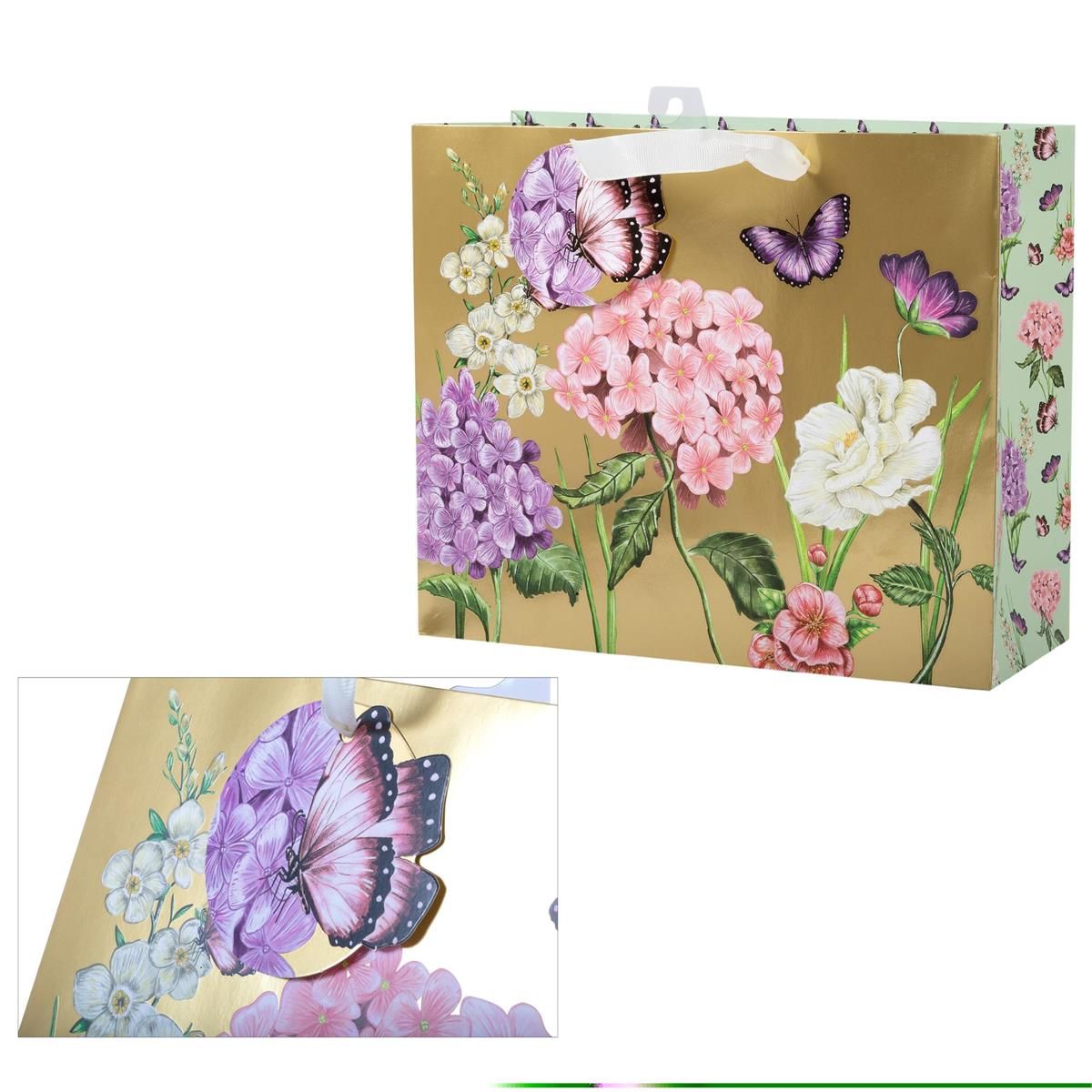 SAC CADEAU LARGE HORIZ PAPILLONS (C3-9)