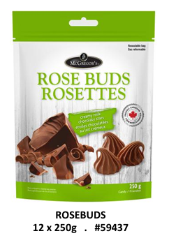 MCGREGORS ROSETTES EN CHOCOLAT 250GR - BOITE DE 12MCX (XM)