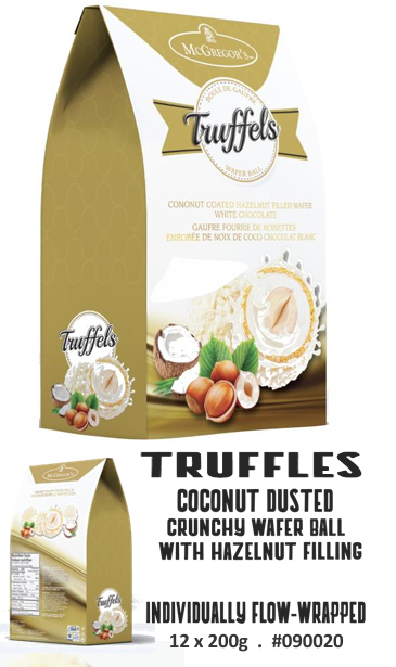 MCGREGORS BOULE GAUFRETTE NOISETTE CREME BLANCHE 200GR (XM)