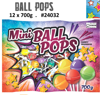 GROS FORMAT DE SUCONS MINI BALL 12 X 700GR