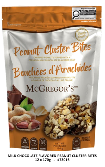 MCGREGORS BOUCHÉE ARACHIDE ET CHOCOLAT AU LAIT 170GR (XM)