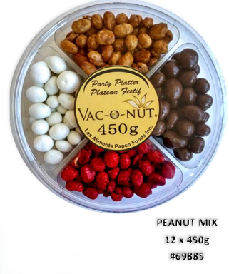 VAC-O-NUT ASSORTIMENT D'ARACHIDE FESTIVE 450GR (XM)
