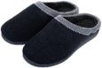 (PREB XM )Pantoufles-Hommes-mousse a memoire de forme-noir ET grise