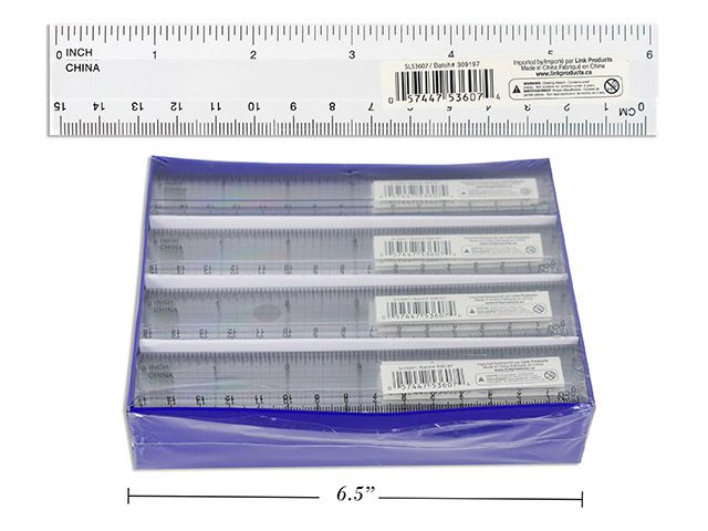 REGELE DE PLASTIQUE TRANSPARENTE 15 CM (H2-7)