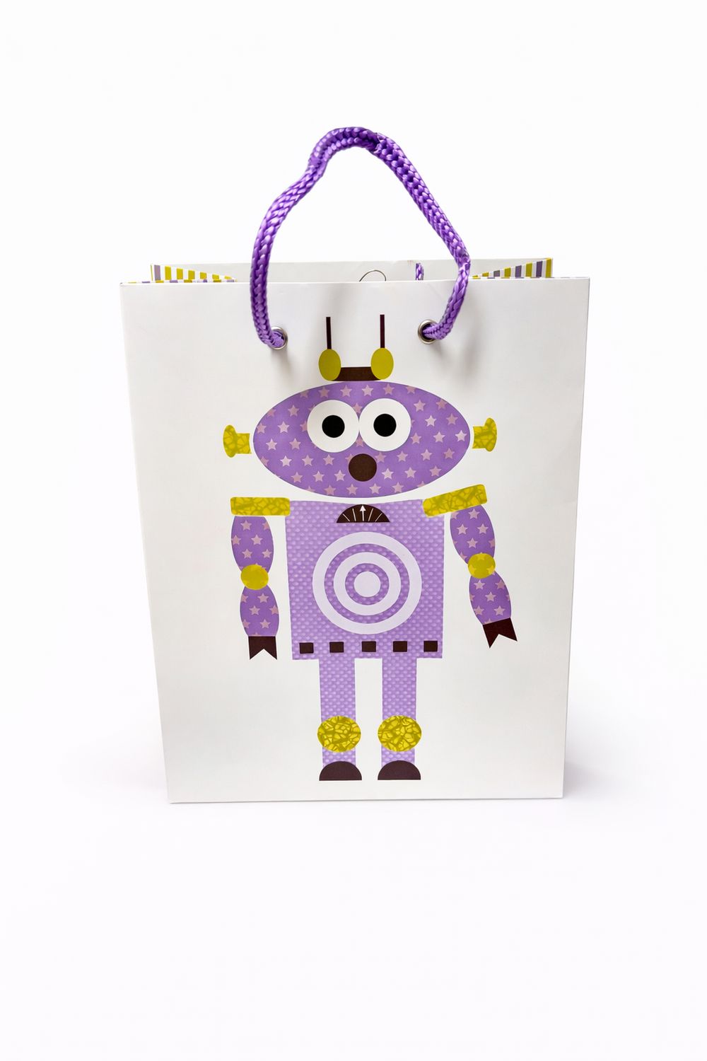 SAC CADEAU MOYEN ROBOT  17.5CM X 23CM (D6-5)