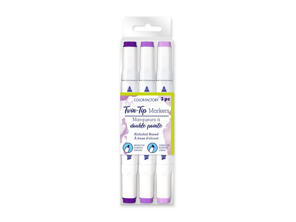 MARQUEUR À BASE D'ALCOOL double pointe (fine et biseautée) VIOLET(H1-5)