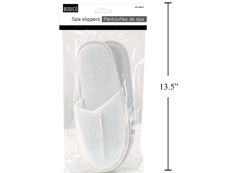 Chaussons de spa Bodico, blancs, 3 tailles (S-3 M-5 L-4), taille unique (J2-3)