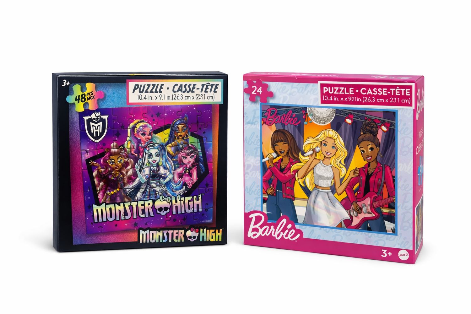 CASSE-TÊTE 24 MCX FILLES BARBIE/MONSTER HIGH(A7-4)