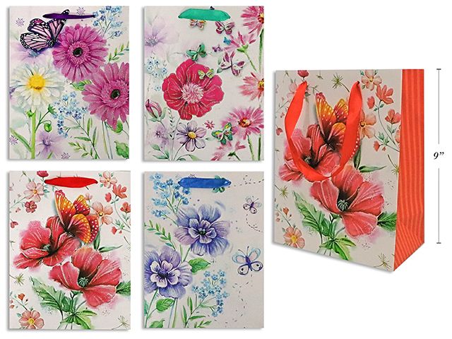 SAC CADEAU FLORAL ASST MOYEN (PQ)