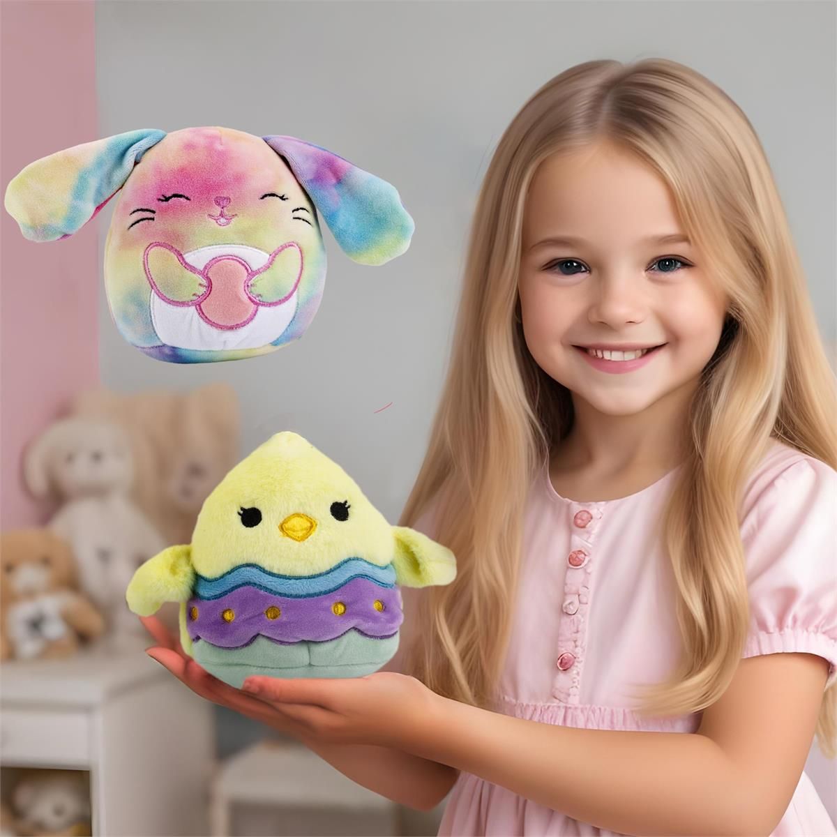 PELUCHE PAQUES SQUISH DISPL 12 (PQ)