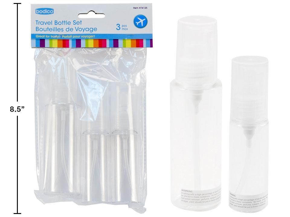 BOUTEILLE DE VOYAGE 3 MCX  (POMPE) (L2-6)