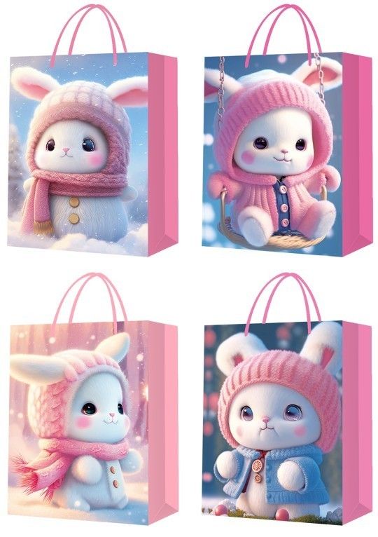 SAC CADEAU BÉBÉ LAPIN MOYEN (C6-4)