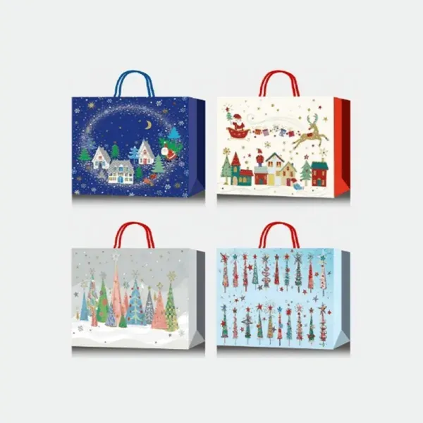 SAC CADEAU DECOR DE NOEL - LARGE HORIZONTAL (XM)