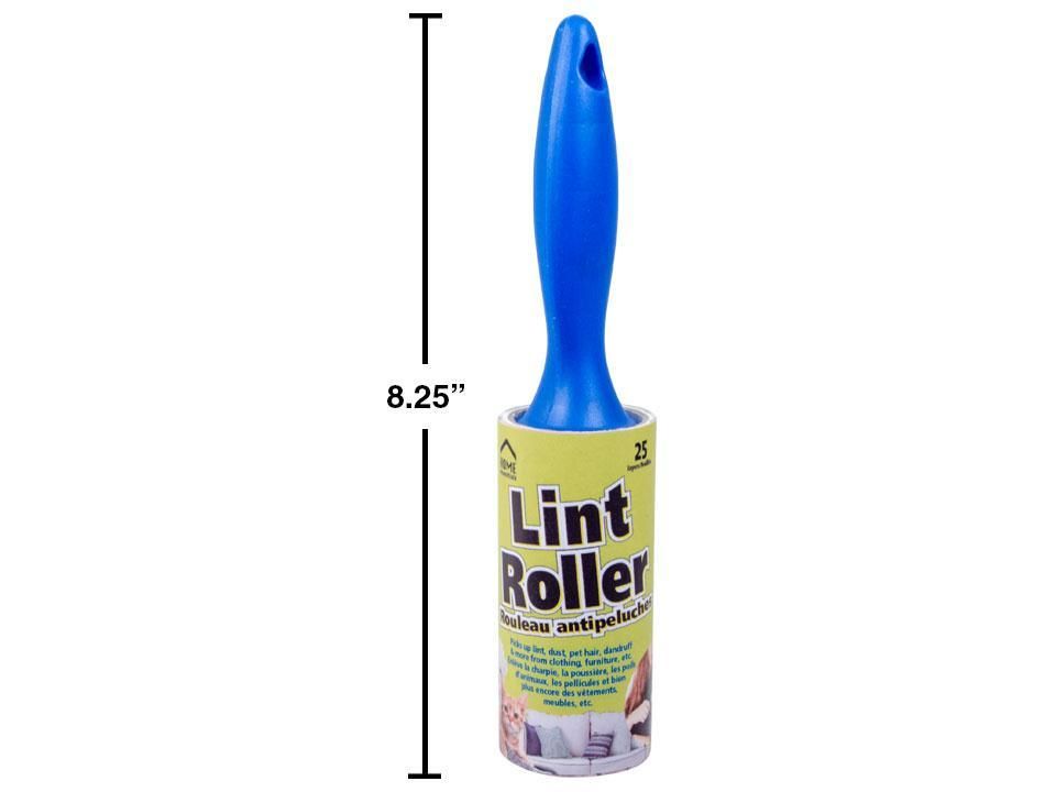 Rouleau anti-peluches HE, 25 feuilles, avec poignée bleue (L2-7)