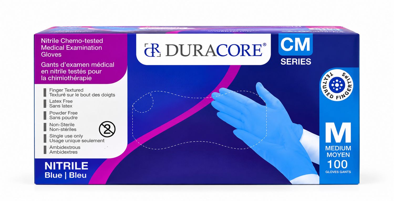 GANT NITRILE DURACORE BOITE DE 100 MOYEN(N2-1)