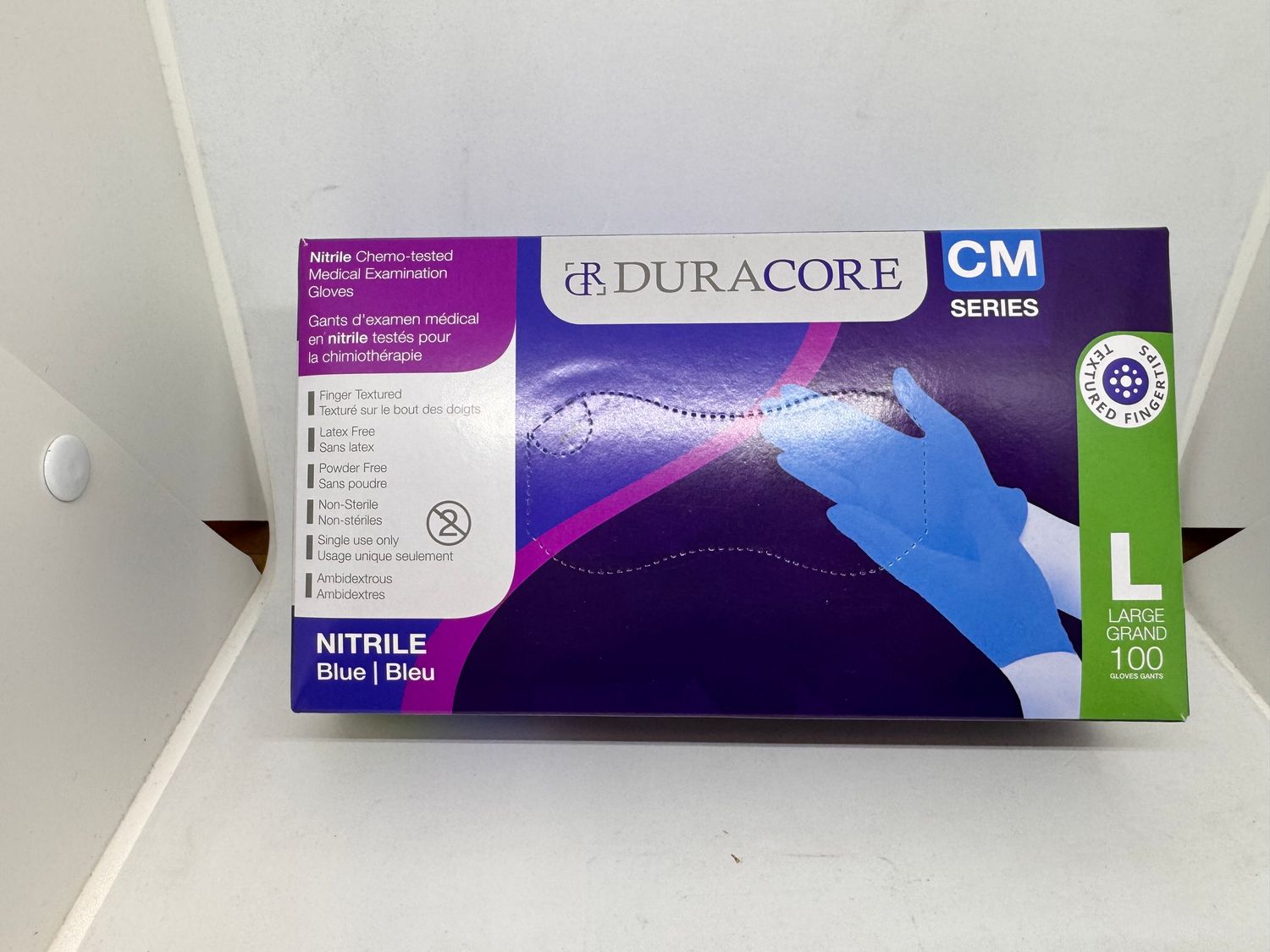 GANT NITRILE DURACORE BOITE DE 100 LARGE(N4-2)