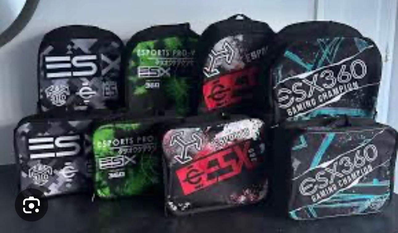 ENSEMBLE DE SAC À DOS GAMER (ASSORTIE) AVEC BOITE A LUNCH