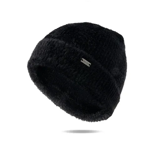 BONNET EN TRICOT DE PLUME ULTRA DOUX BRITT'S KNITS - NOIR