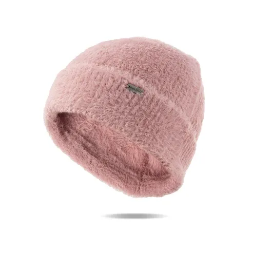 BONNET EN TRICOT DE PLUME ULTRA DOUX BRITT'S KNITS - ROSE