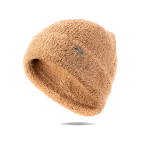 BONNET EN TRICOT DE PLUME ULTRA DOUX BRITT'S KNITS - BEIGE