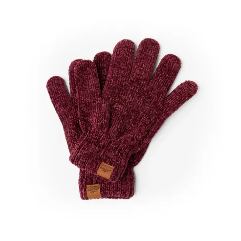 GANTS EN CHENILLE ULTRA DOUX 2.0 BRITT'S KNITS - VIN