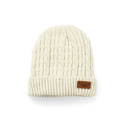 TUQUE EN CHENILLE ULTRA DOUCE 2.0 BRITT'S KNITS - AVOINE