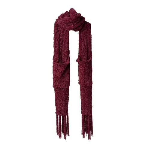 FOUALRD A POCHE EN CHENILLE ULTRA DOUX BRITT'S KNITS - VIN
