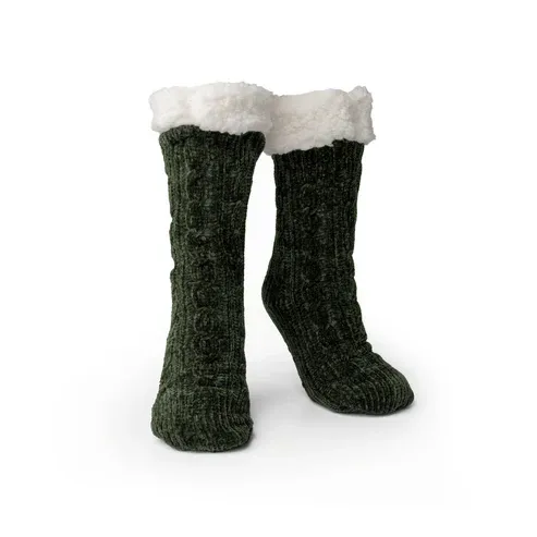 CHAUSSETTES PANTOUFLES ULTRA DOUX 2.0 BRITT'S KNITS - VERT