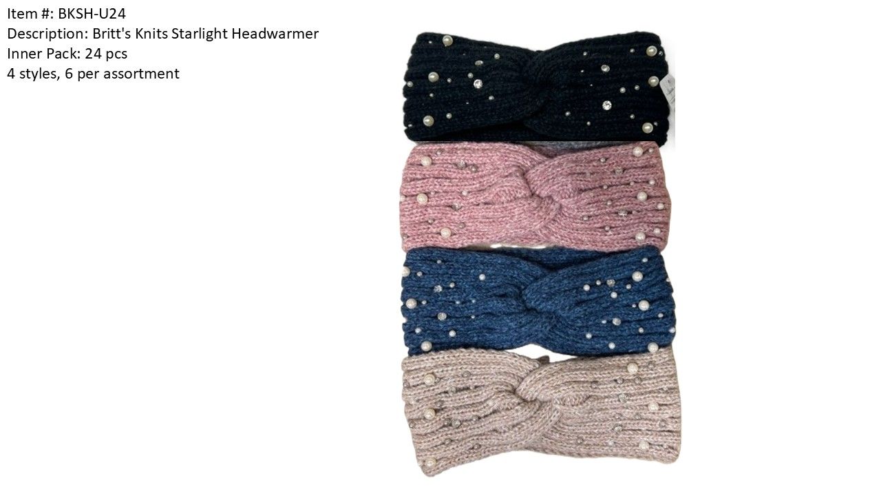 BANDEAU DE TETE AVEC BRILLANTS BRITT'S KNITS - ASST.24MCX