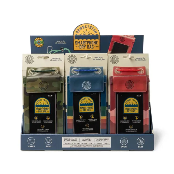ETUI ETANCHE POUR TELEPHONE BUNKHOUSE DOWNSTREAM - PRESENTOIR DE 24MCX