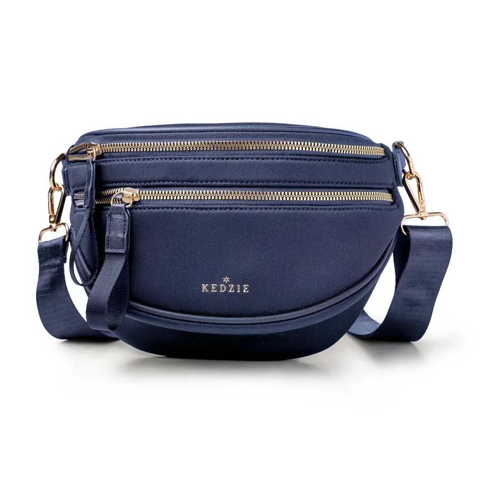 (CGC)SAC DE JOUR A POCHETTES SLOANE KEDZIE - BLEU MARIN