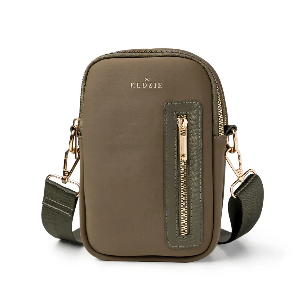 (CGC)SAC A BANDOULIERE 2 FACON SLOANE KEDZIE - OLIVE