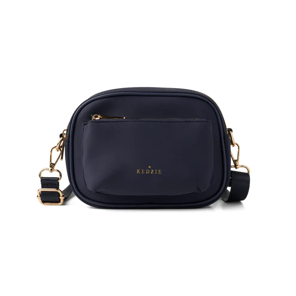 (CGC)SAC A BANDOULIERE SLOANE KEDZIE - BLEU MARIN