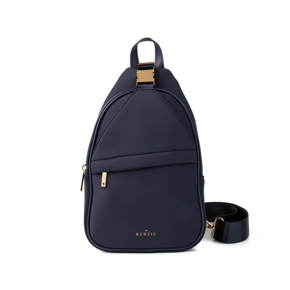 (CGC)SAC A BANDOULIERE SLOANE KEDZIE - BLEU MARIN