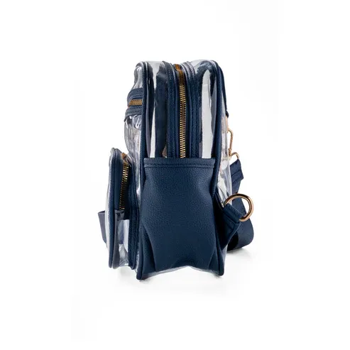 SAC A BANDOULIERE TRANSPARENT KEDZIE - BLEU MARIN