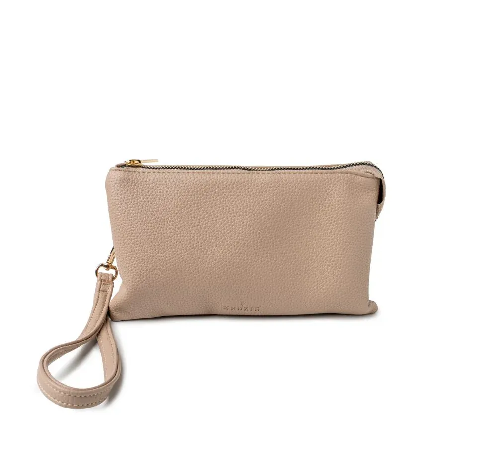 PORTE FEUILLE CONVERTIBLE 2 FACON ECLIPSE KEDZIE - CREME