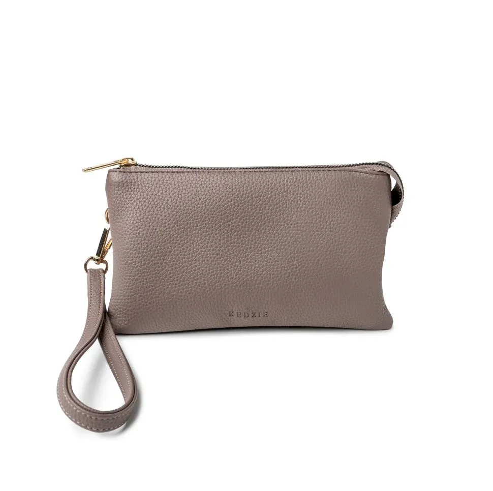 PORTE FEUILLE CONVERTIBLE 2 FACON ECLIPSE KEDZIE - GRIS