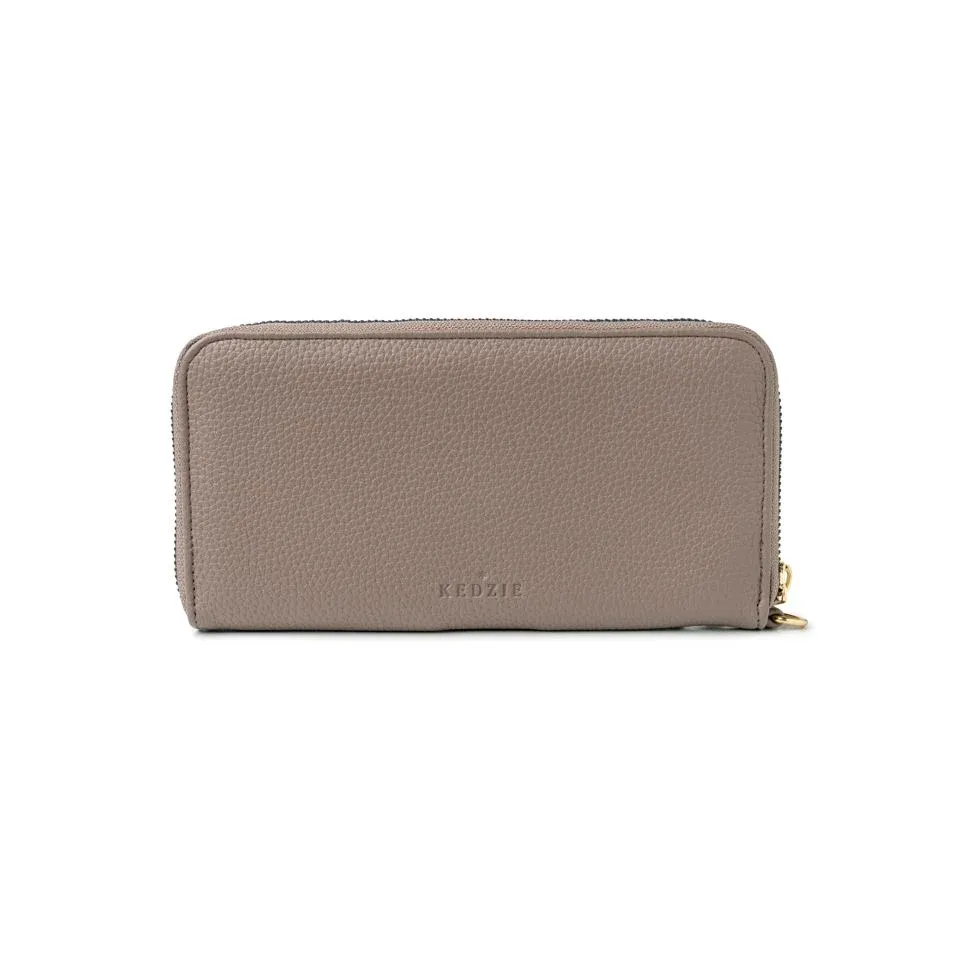 (CGC)PORTE FEUILLE CONVERTIBLE 2 FACON ECLIPSE KEDZIE - GRIS