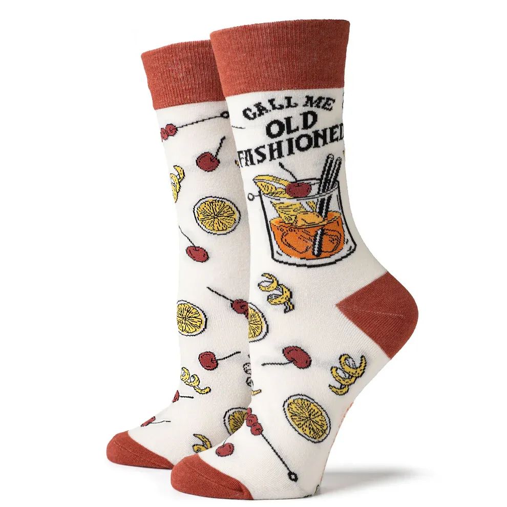 (CGC)CHAUSSETTES CALL ME OLD FASHIONED O/S 4PC