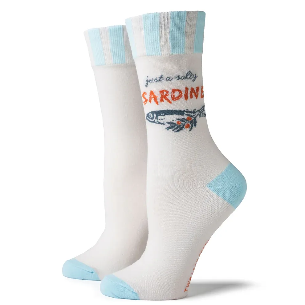 (CGC)CHAUSSETTES JUST A SALTY SARDINE O/S 4PC