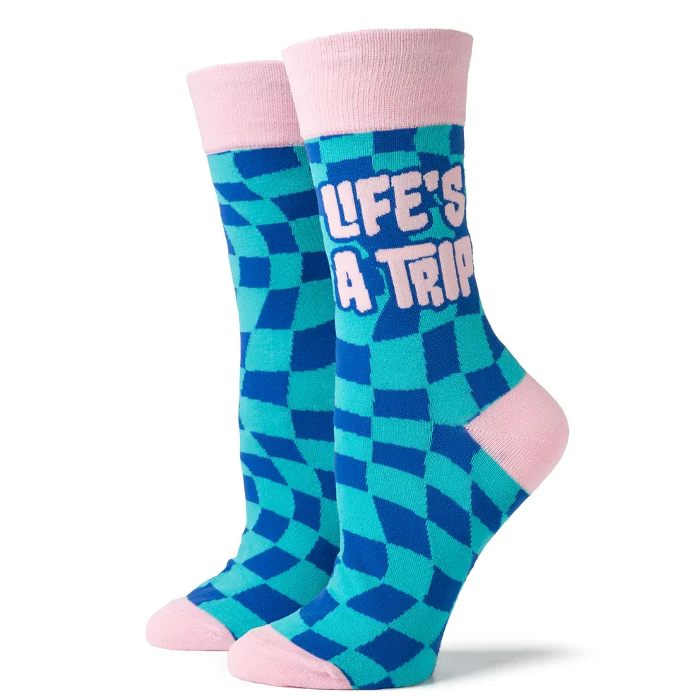 (CGC)CHAUSSETTES LIFE'S A TRIP O/S 4PC
