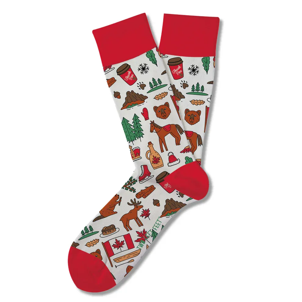 CHAUSSETTES TWO LEFT FEET M/L - ICONE CANADIEN