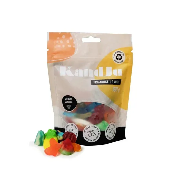 (CGC)SAC DE BONBONS JUJUBES CLASSIQUE 160G KANDJU