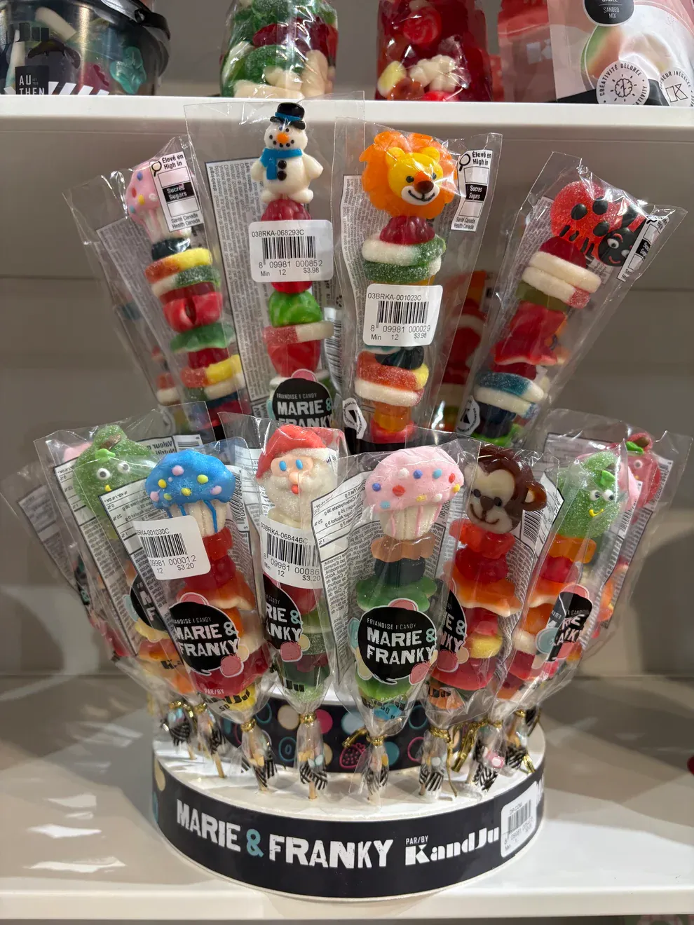 (CGC)PRESENTOIR DE BROCHETTES DE COMPTOIR KANDJU - 36MCX
