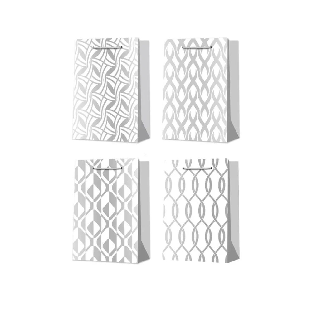 SAC CADEAU MOTIF ARGENTÉ JUMBO(DE-5)