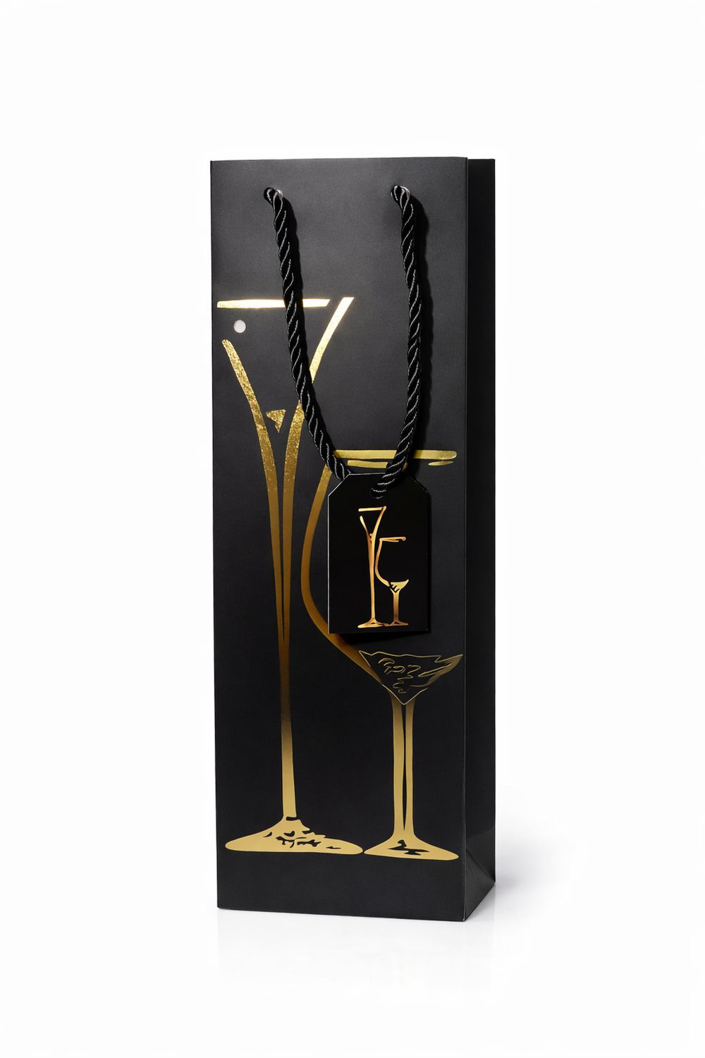 SAC À VIN NOIR ET OR(C4-3)