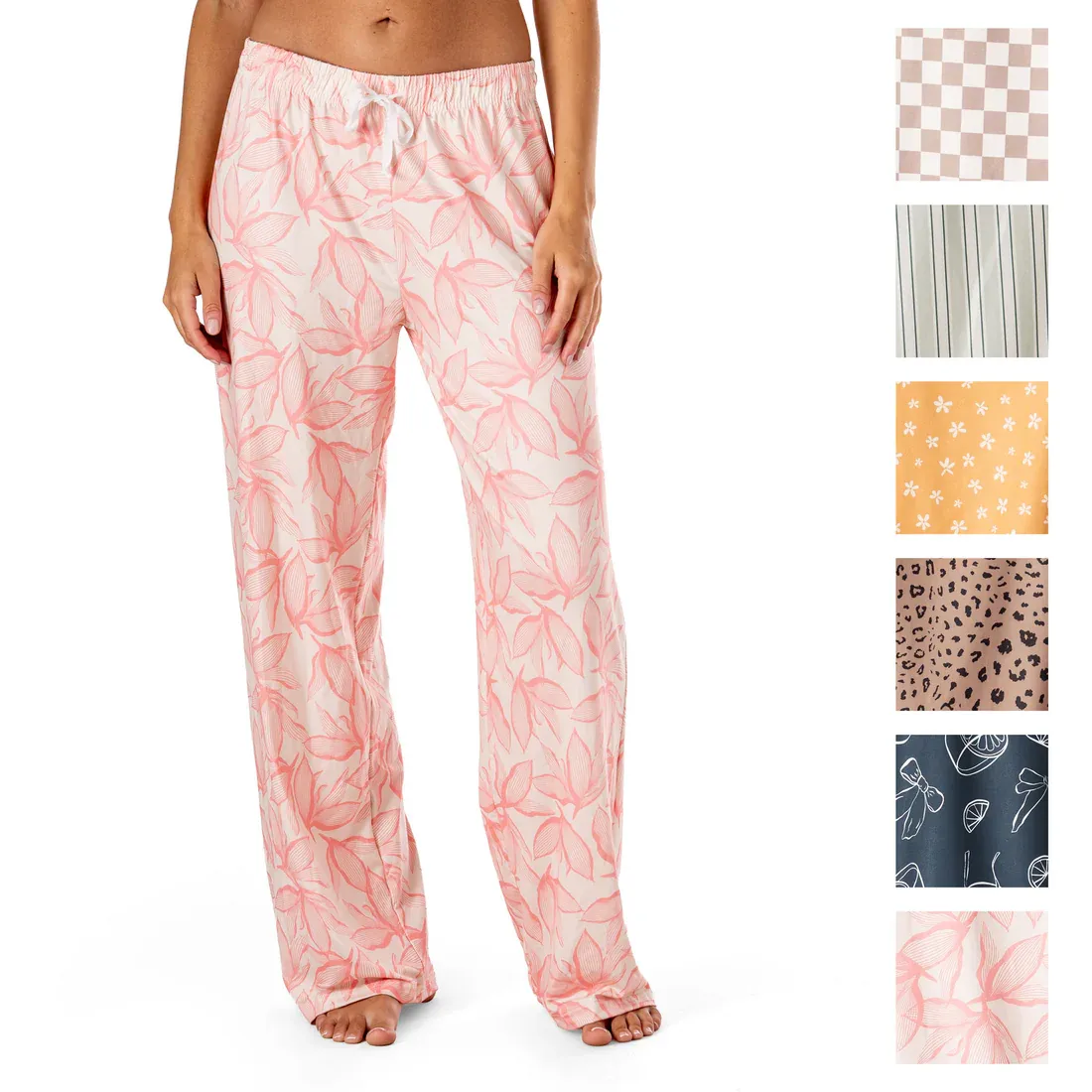 (CGC)PANTALON DE PYJAMA EN SATIN HELLO MELLO  - ASST.36MCX